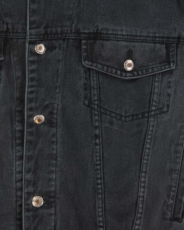 Vintage 1990s Bugle Boy Faded Boxy Denim Jacket - M