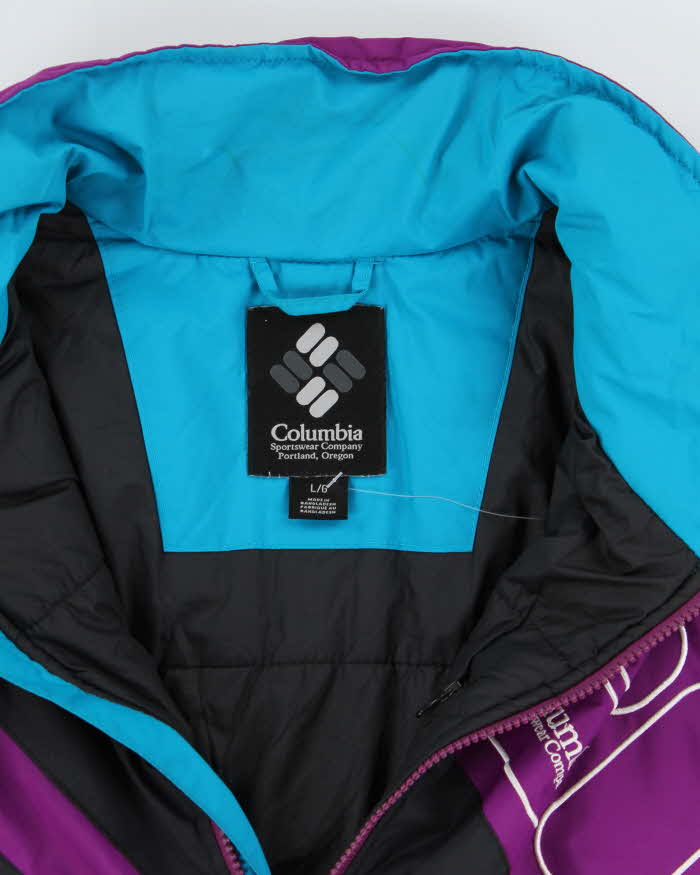 Vintage Columbia Sideline Retro'd Two-Tone Puffer Jacket - L