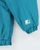 Vintage 1990s Starter San Jose Sharks NHL Quilted Shell Pullover Varsity Jacket - L