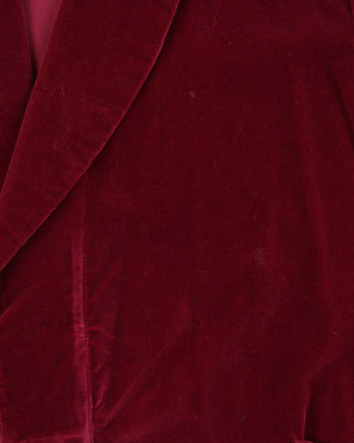 Vintage 1980s Christian Dior Monsieur Robes De Chambre Velour Smoking Jacket - XL