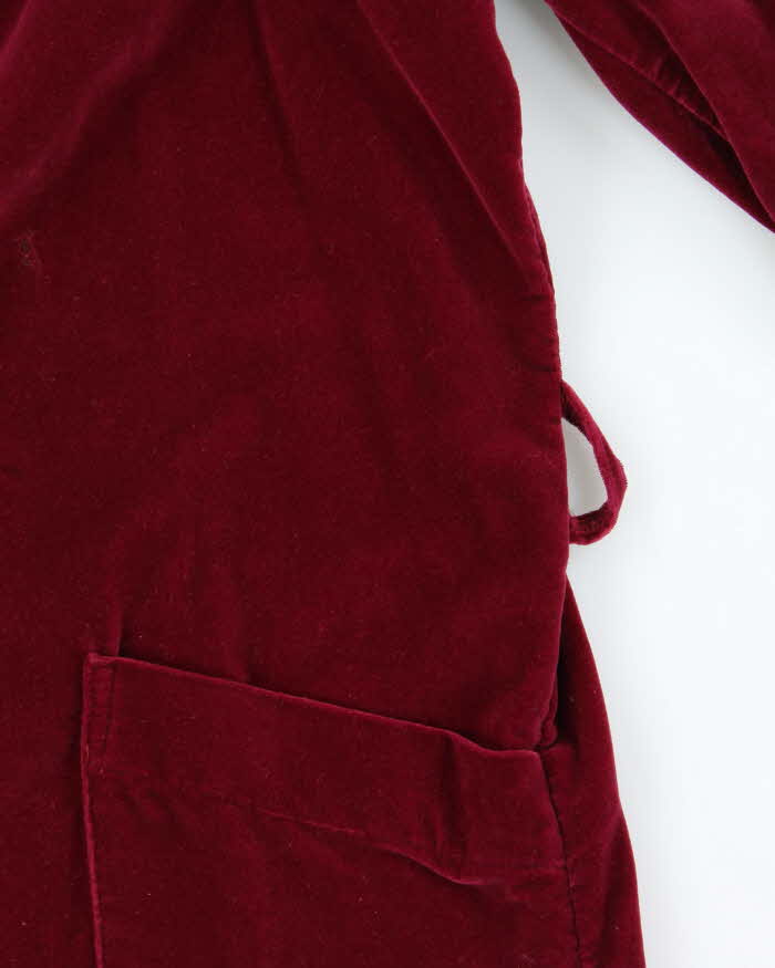 Vintage 1980s Christian Dior Monsieur Robes De Chambre Velour Smoking Jacket - XL