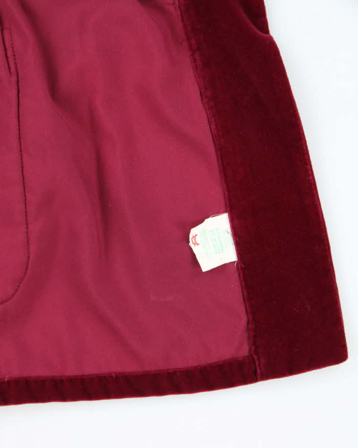 Vintage 1980s Christian Dior Monsieur Robes De Chambre Velour Smoking Jacket - XL