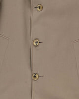 Vintage 1960s Bayside Wool Gabardine Woven In England Showerproof Overcoat - M