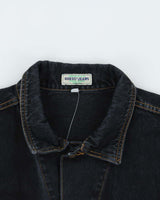 Vintage 1990s Guess Jeans Dark Indigo Wash Boxy Denim Jacket - L
