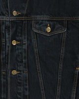 Vintage 1990s Guess Jeans Dark Indigo Wash Boxy Denim Jacket - L