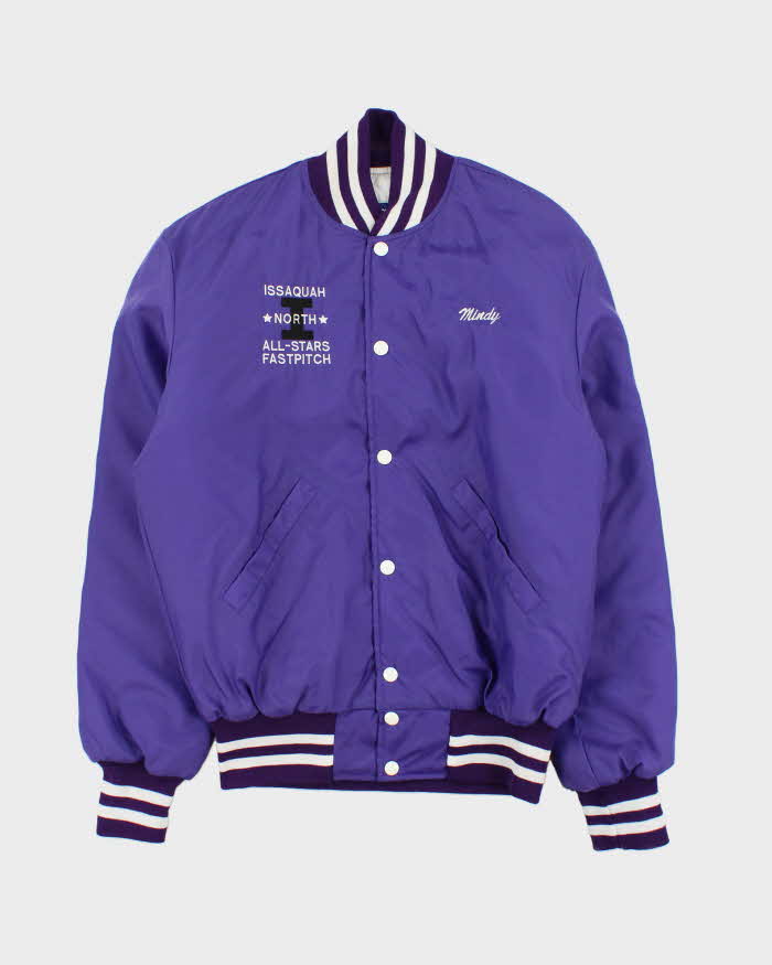 Vintage 1980s Holloway Issaquah All Stars Baseball Varsity Jacket - S