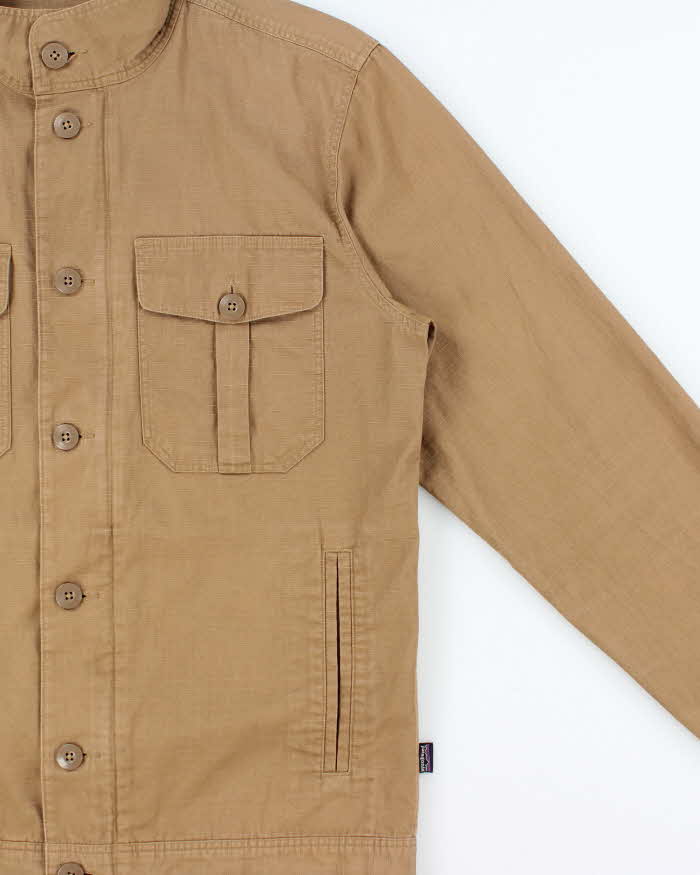 Vintage Patagonia Khaki Canvas Grid Safari Jacket - M