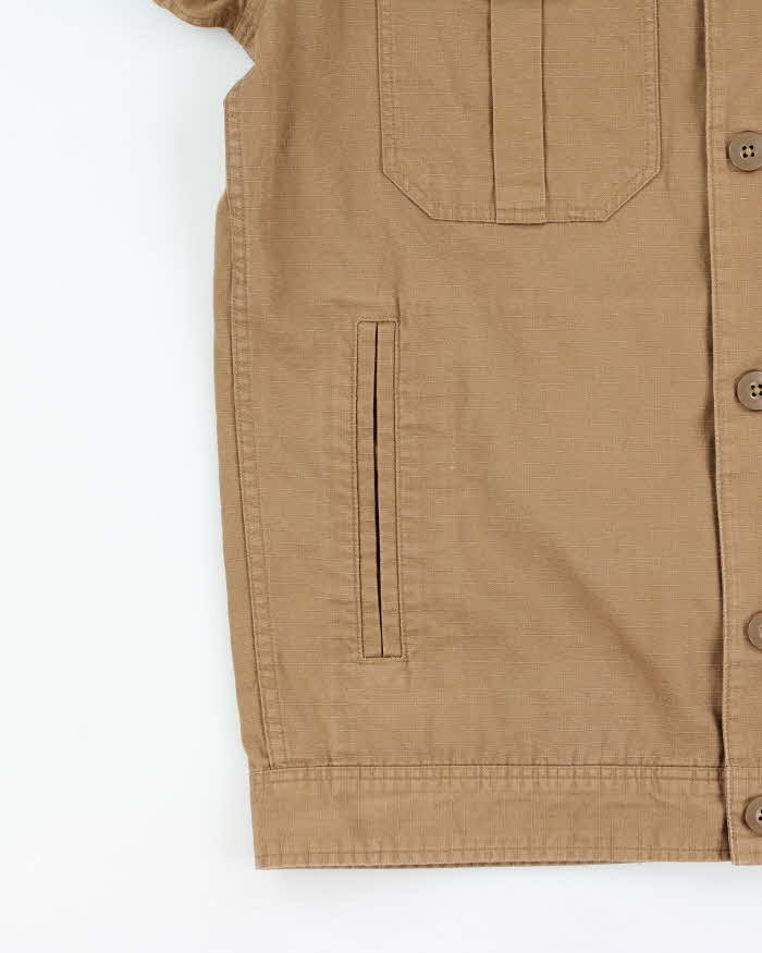 Vintage Patagonia Khaki Canvas Grid Safari Jacket - M