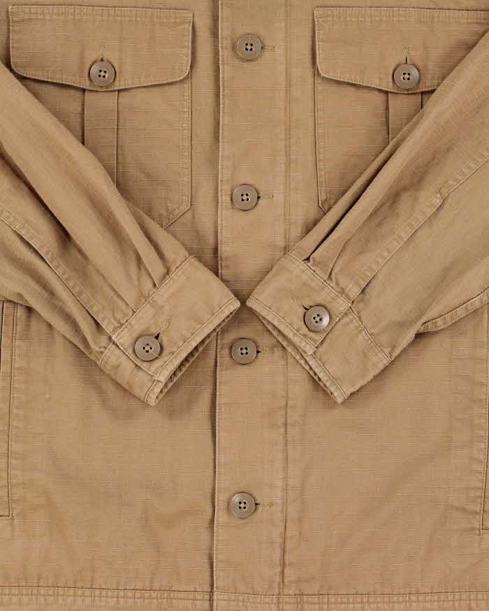 Vintage Patagonia Khaki Canvas Grid Safari Jacket - M