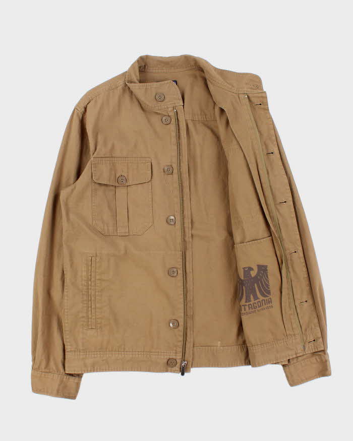 Vintage Patagonia Khaki Canvas Grid Safari Jacket - M