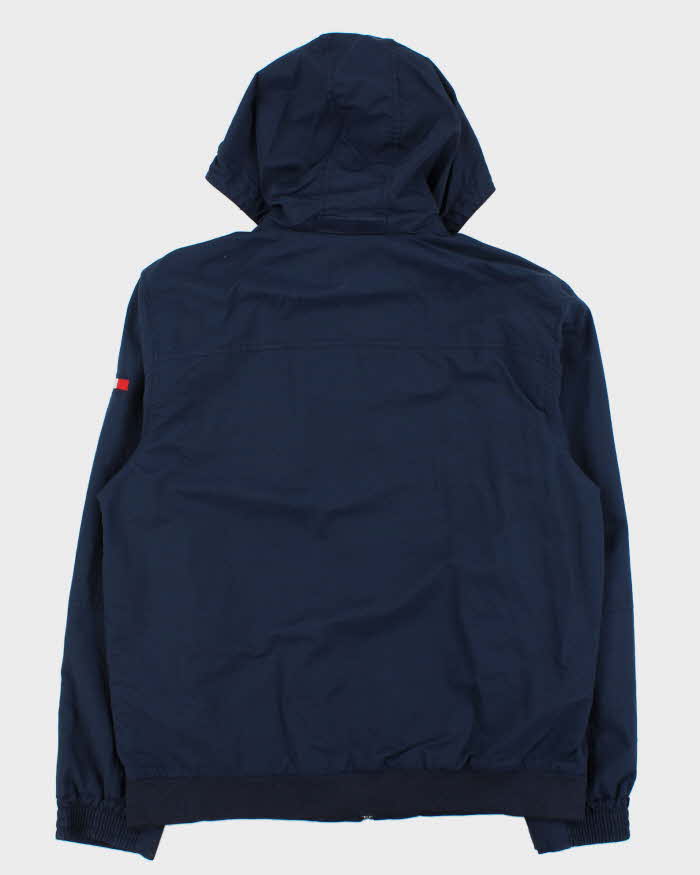 Vintage Y2K 00s Tommy Hilfiger Hooded Shell Harrington Jacket - L