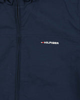 Vintage Y2K 00s Tommy Hilfiger Hooded Shell Harrington Jacket - L