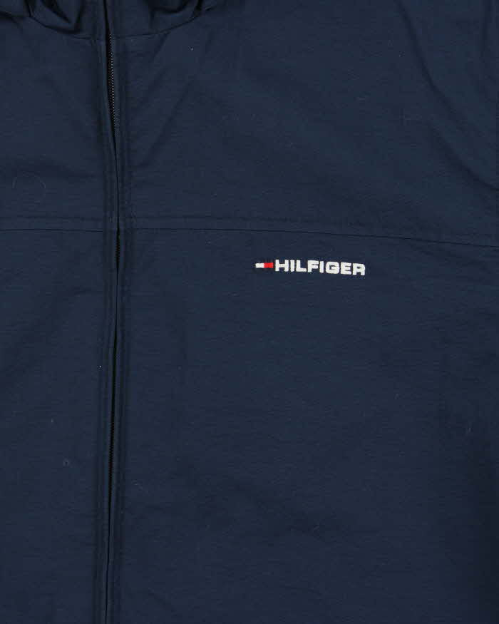 Vintage Y2K 00s Tommy Hilfiger Hooded Shell Harrington Jacket - L