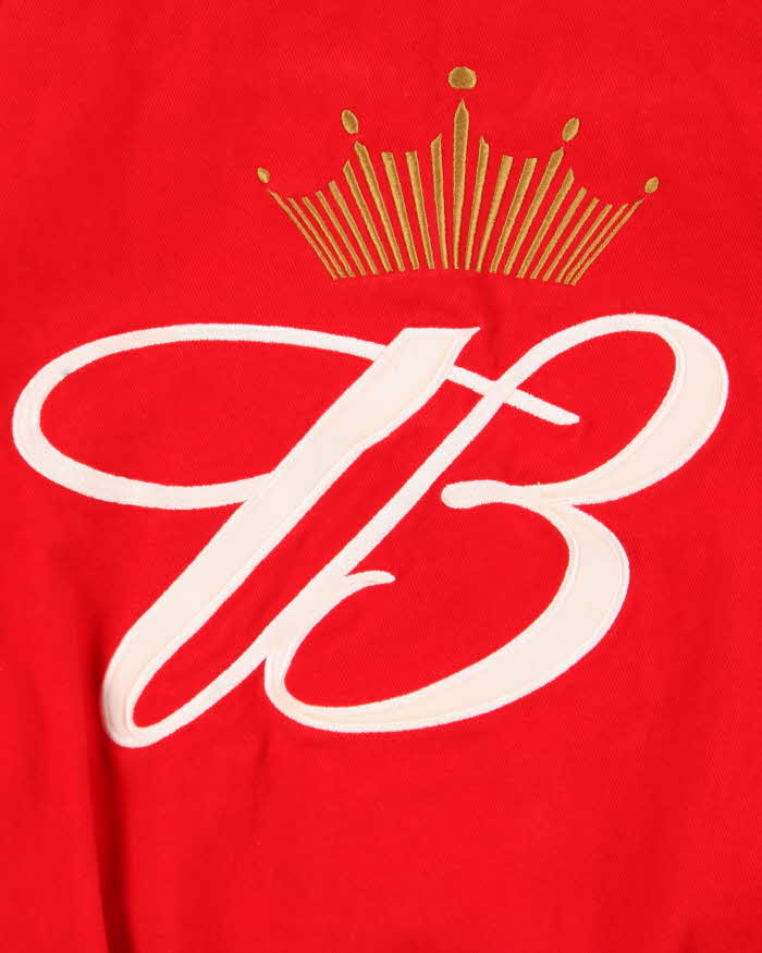 Vintage Y2K 00s Chase Authentics Drivers Line Dale Earnhardt Budweiser Nascar Bomber Jacket - M