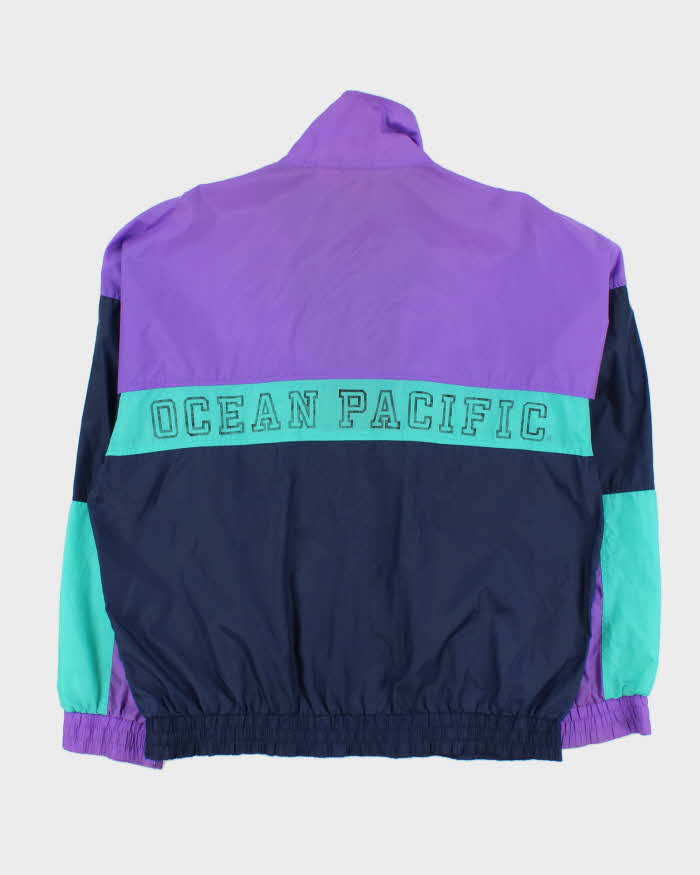 Vintage 1990s Ocean Pacific Shell Windbreaker Jacket - M