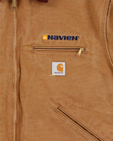 Vintage Carhartt J001 Detroit Blanket Lined Tan Made In USA Workwear Jacket - L