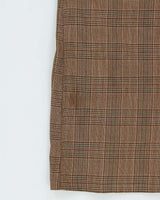 Vintage 1970s London Fog Wool Layer Lined Glen Check Over Coat - L