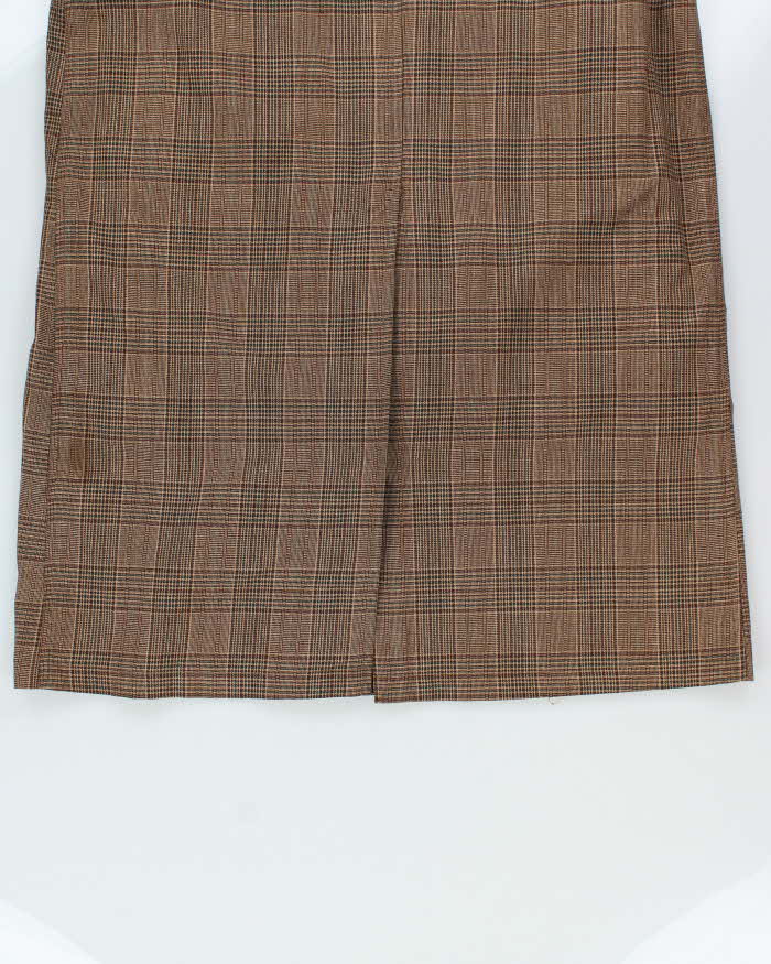 Vintage 1970s London Fog Wool Layer Lined Glen Check Over Coat - L