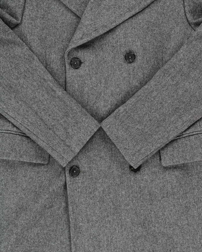 AW2018 Michael Kors Main Line Made In Italy Wool Double Breasted Over Coat - M