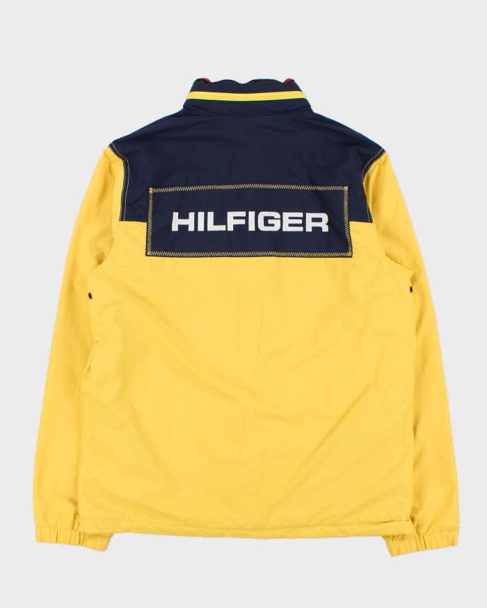 Vintage Y2K 00s Tommy Hilfiger Colour Block Fleece Lined Waterproof Shell Jacket - M