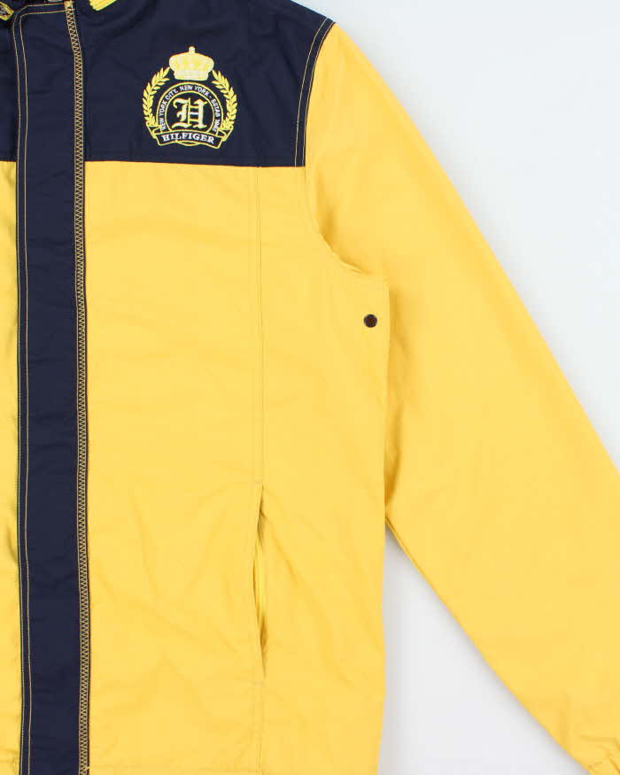 Vintage Y2K 00s Tommy Hilfiger Colour Block Fleece Lined Waterproof Shell Jacket - M
