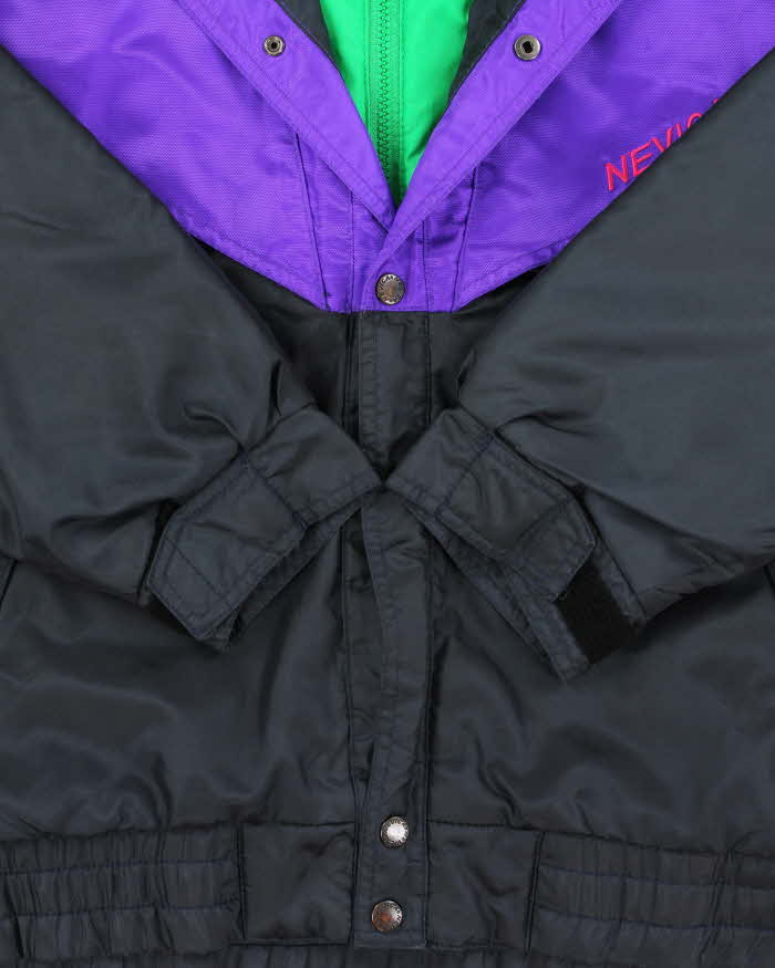 Vintage 1980s Nevica Frontline ExcelTech Hooded Ski Jacket - L