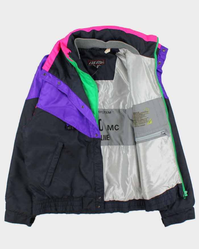 Vintage 1980s Nevica Frontline ExcelTech Hooded Ski Jacket - L