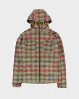 Vintage Y2K 00s Burton Biltmore System Fleece Lined Plaid Hooded Ski Jacket - L