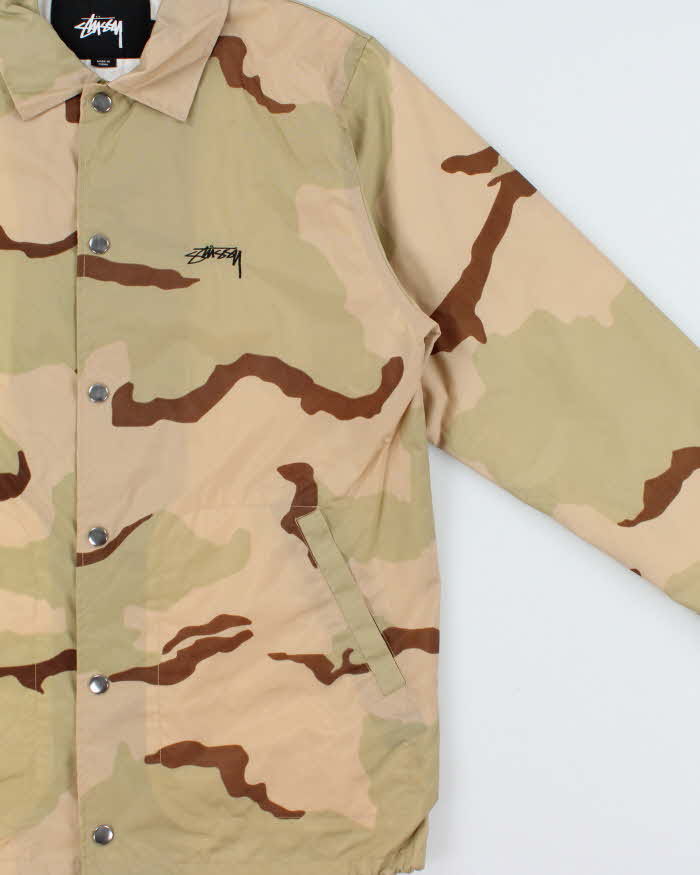 SS2017 Stussy Desert Camo World Tour Shell Coach Jacket - S