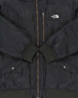 Vintage Y2K 00s The North Face Quilted Satin Hooded Bomber Jacket - XXL