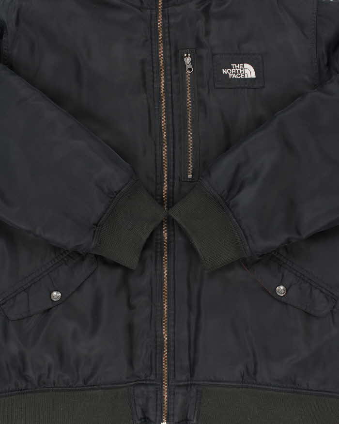Vintage Y2K 00s The North Face Quilted Satin Hooded Bomber Jacket - XXL