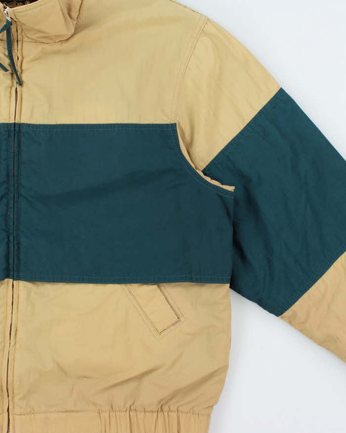 Vintage 1990s Eddie Bauer Made In USA Fleece Lined Shell Jacket - L