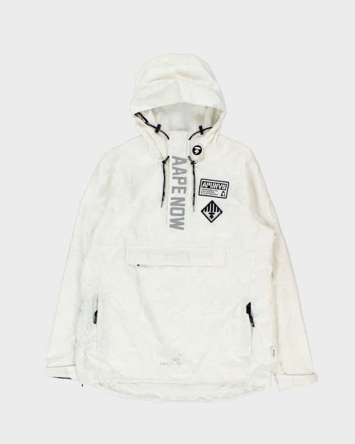 Vintage Aape By A Bathing Ape Apunvs Military 3M Camo Shell Quarter-Zip Windbreaker Jacket - L