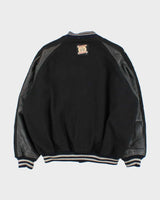 Vintage 1990s Person's Japan Wool Leather Varsity Bomber Jacket - M