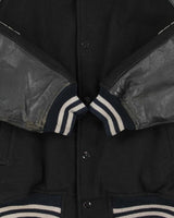 Vintage 1990s Person's Japan Wool Leather Varsity Bomber Jacket - M