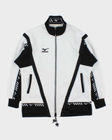 Vintage 1990s Mizuno Japan Marl Grey Track Jacket - S
