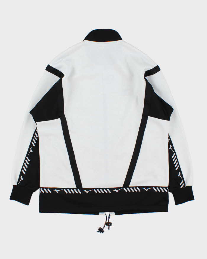 Vintage 1990s Mizuno Japan Marl Grey Track Jacket - S