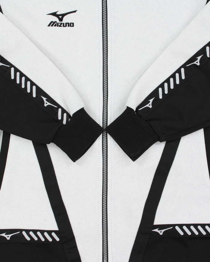 Vintage 1990s Mizuno Japan Marl Grey Track Jacket - S