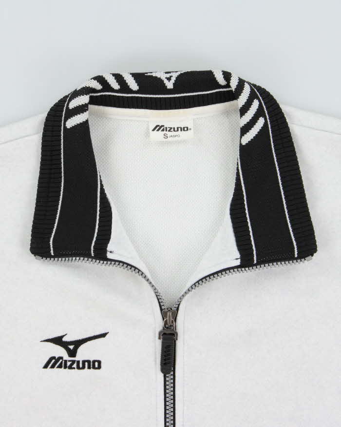 Vintage 1990s Mizuno Japan Marl Grey Track Jacket - S
