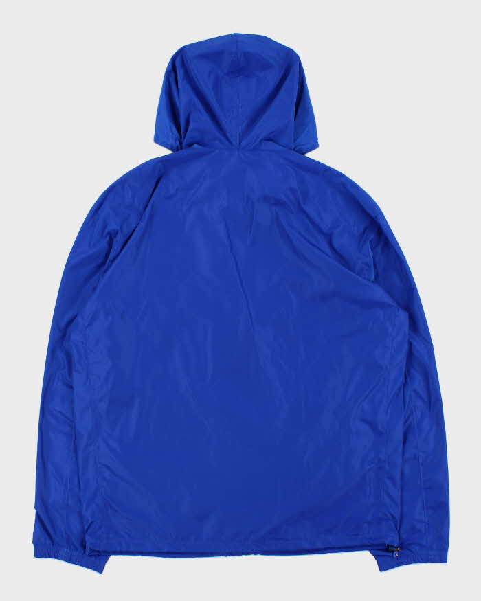 Vintage Polo Ralph Lauren Cobalt Blue Hooded Shell Windbreaker Jacket - M