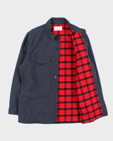 Vintage Filson Made In USA Buffalo Plaid Lined Canvas Shell Cruiser Jacket - M