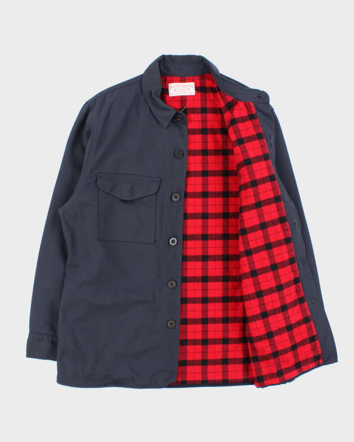 Vintage Filson Made In USA Buffalo Plaid Lined Canvas Shell Cruiser Jacket - M