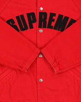 FW2018 Supreme Snap Front Twill Canvas Coach Jacket - L