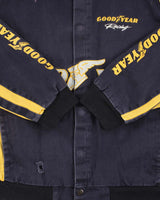 Vintage Y2K 00s Good Year Racing Nascar Distressed Canvas Bomber Jacket - L