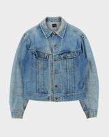 Vintage 1970s Lee Mud Wash Denim Trucker Jacket - M