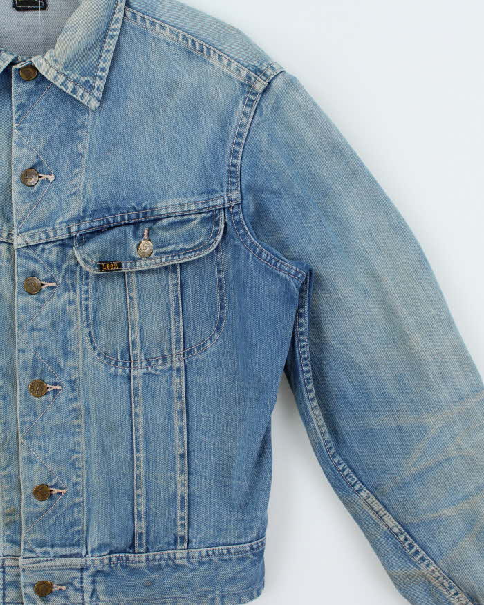 Vintage 1970s Lee Mud Wash Denim Trucker Jacket - M