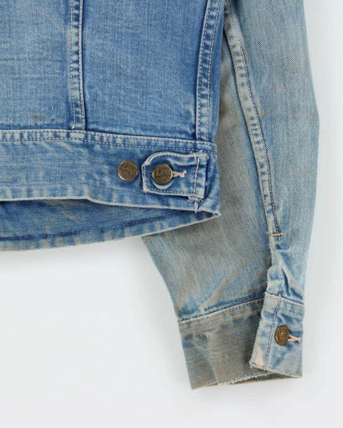 Vintage 1970s Lee Mud Wash Denim Trucker Jacket - M