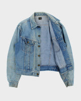 Vintage 1970s Lee Mud Wash Denim Trucker Jacket - M
