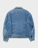 Vintage 1991 Lee Storm Rider Made In Canada Blanket Lined Denim Trucker Jacket - L