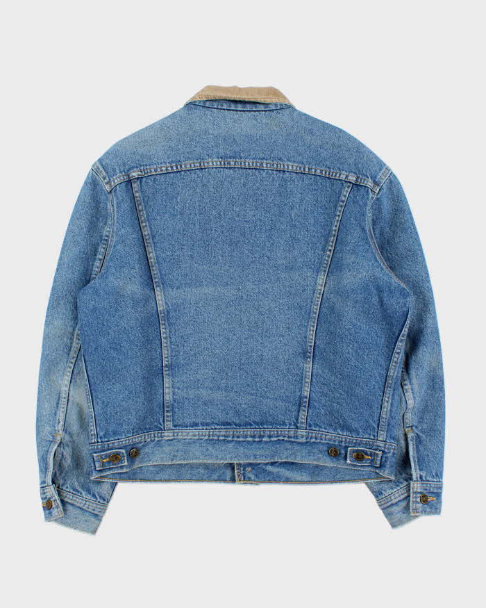 Vintage 1991 Lee Storm Rider Made In Canada Blanket Lined Denim Trucker Jacket - L